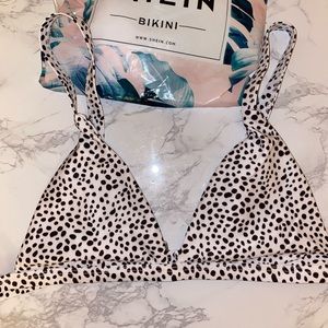 Dalmatian Triangle Bikini Top